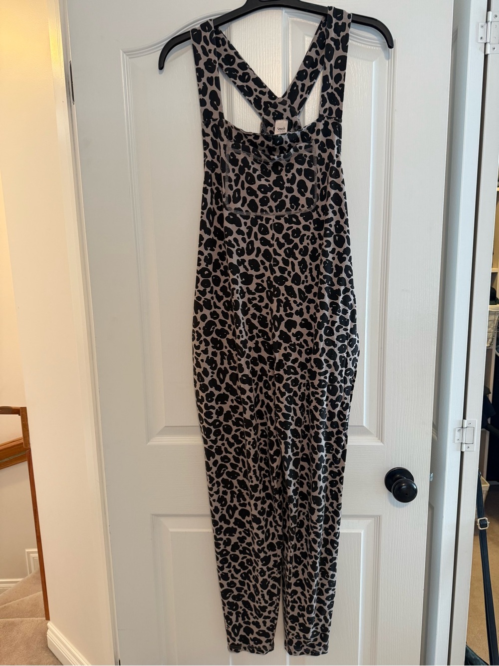 Smash + Tess Black and tan Leopard Print Romper